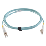 SIEMON FJ2-LCLC5L-05AQ – Jumper de Fibra Óptica / Multimodo 50/125 OM3 / LC-LC Duplex / OFNR / 5 m (16.40 pies) / Color Aqua