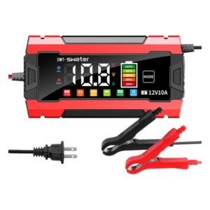 EPCOM POWERLINE SWT-3830-R – Cargador Inteligente Automático / 3 Etapas / 12V 10A / 6 Modos de Batería / LCD / Entrada 100-240V