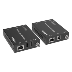 EPCOM PROAUDIO EPC-EDB70K – Extensor HDMI con KVM / 4K2K@60Hz / 4:4:4 / 18 Gbps / 70 m (229.7 ft) / HDR / PoC Bidireccional / USB 1.1 / Audio 3.5mm