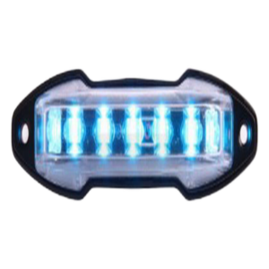 EPCOM INDUSTRIAL SIGNALING XLTA15A – Luz auxiliar LED / 9 LED ámbar / 180° / 12-24 VDC / 0.8 A / 131x29x30 mm (5.2x1.1x1.2 in)