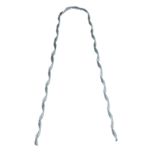 PLP GDE-2502 – Remate Preformado Retenida / Acero Galvanizado / Cable Figura 8 con Mensajero 3.1 mm / Tensión 1746 kg / Longitud 304.8 mm (12') / Pierna Dispareja