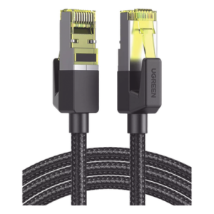 UGREEN 80425 – Cable Ethernet Cat7 / Blindaje F/FTP / 10 Gbps / 600 MHz / 5 m (16.40 ft) / Malla Nylon