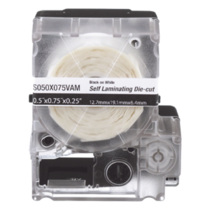 PANDUIT S100X125VAM – Casete de Etiquetas Autolaminadas / Vinilo / 25.4 x 38.1 mm / 200 Unidades / Cables 3.1 a 7 mm (0.12 a 0.28 in)