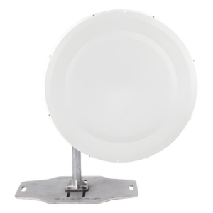 JIROUS JRC32DMCB5X – Antena Parabólica Direccional / 32.1 dBi / 4.9 a 6.4 GHz / Doble Polarización MIMO / Plato Profundo / Guía de Onda / Soporte Incluido