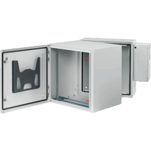 HOFFMAN PTHS482430G4A – Gabinete Industrial ProTek de Puerta Sólida, Con Aire Acondicionado de 4000 BTU, Protección NEMA Tipo 4/12/4X; IP66; IK10, Abatible, Fabricado en Acero, 26 UR, Color Gris Claro