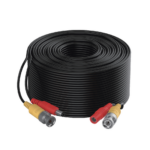 HIKVISION DS-1LH1S2C-20 – Cable Coaxial Siames / Mini RG59 + Alimentación / 20 m (65.6 ft) / CCA / 1080p a 4K / Interior y Exterior