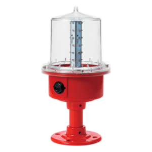QLIGHT SAOL3P-24-R – Luz de Obstrucción Aeronáutica / LED Baja Intensidad Tipo B / 24 VCD / IP66 / ICAO / -30°C a +50°C / Montaje en Poste