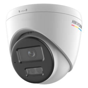 HIKVISION DS-2CD1347G3-LIUF – Cámara Turret IP / 4 Megapixel / Color 24/7 / Lente 2.8 mm / FOV 101.5° / IR 30 m (98.4 ft) + Luz Blanca 30 m (98.4 ft) / WDR 120 dB / IP67 / PoE
