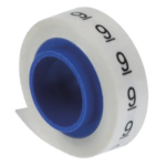 PANDUIT PMDR-9 – Rollo de Etiquetas Marcadoras / Pre-Impresas #9 / 2.4 m (7.87 pies) / Poliéster Blanco