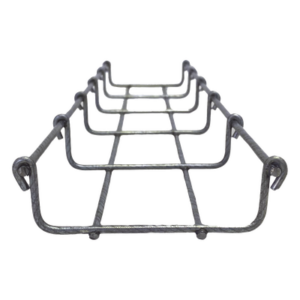 CHAROFIL MG-50-921BM – Charola Tipo Malla / Bimetálica 90/10 Zinc-Aluminio / 33/100 mm / 3 m (9.8 ft) / 53 Cables Cat6 / Exterior y Zonas Húmedas