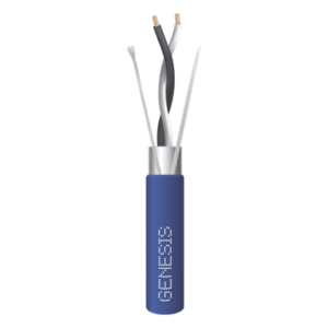 GENESIS 3320-2106 – Cable de Comunicación / EIA-485 2x22 AWG / Blindado Trenzado / Plenum / Bobina 305 m (1000 ft) / Azul
