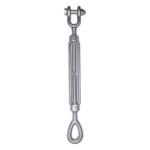 SYSCOM TOWERS TEN5/8X9OQJ – Tensor de Cable / Ojo-Quijada / Acero Forjado / Galvanizado en Caliente / 5/8" / Carrera 9" / Carga 3500 lbs