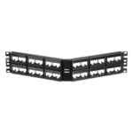 PANDUIT CPPLA48WBLY – Panel de Parcheo Modular / Angulado / 48 Puertos / 2UR / Sin Blindaje / Con Etiqueta y Cubierta
