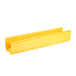 PANDUIT FR4X4YL10 – Canaleta de Enrutamiento de Fibra Óptica / 4x4 pulgadas / PVC Rígido UL 94V-0 / 3 m (9.8 ft) de Largo / Radio de Curvatura 2' / Color Amarillo