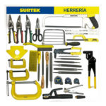 SURTEK THERR1 – Tabla Exhibidora de Herramientas / Estructura Metálica Tubular / MDF 6 mm / 80 x 80 cm / Diseño Modular