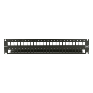 SIEMON 10GMXP-F2-48E – Patch Panel 10G MAX UTP / 48 Puertos Vacíos / 1U Rack 19" / Compatible Z-MAX y UltraMAX / Color Negro / Administrador de Cable Integrado