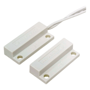 ENFORCER SECOLARM SM-205Q/W – Contacto Magnético de Superficie / Miniatura / Lazo Cerrado / Gap 19 mm (0.75 in) / Cables Laterales 381 mm (15 in) / ABS Resistente a Intemperie