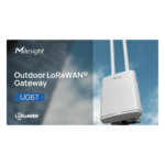 MILESIGHT UG67L08GL915M – Gateway LoRaWAN para Exterior / 8 Canales / IP67 / 4G LTE / GNSS / PoE / Alcance 15 km (49,212.6 ft) / para BMS con BACnet y Modbus
