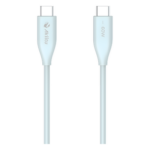 EZVIZ AK-PAC6S-B-1.5M – Cable de Carga USB-C / 240W / 1.5 m (4.92 ft) / Transferencia 480 Mbps / GaN / Silicona Anti-Enredos / Aluminio Anodizado