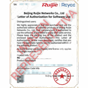 RUIJIE RG-CF30XS-UTP-LIS-1Y – Licencia Anual / 8 Funciones de Seguridad / IPS + AV + AI + WAF / Filtrado URL y APP / Inteligencia de Amenazas