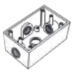 RAWELT RR-2747 – Caja Condulet FS / 4 Bocas NPT 25.4 mm (1") / Aluminio Diecast / Volumen 234.5 cm³ / IP66 con Tapa y Empaque / UL 514A y 514B