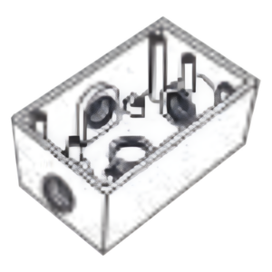 RAWELT RR-2747 – Caja Condulet FS / 4 Bocas NPT 25.4 mm (1") / Aluminio Diecast / Volumen 234.5 cm³ / IP66 con Tapa y Empaque / UL 514A y 514B