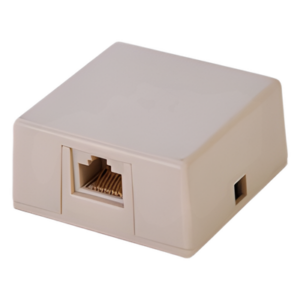 SYSCOM 154-3008 – Modular Jack / 6 Posiciones / 6 Contactos / Terminales de Cobre Fosforoso / Color Blanco