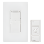LUTRON CASETA WIRELESS PJ2WALLWHL01 – Kit de Control de Pared Inalámbrico / 3 Botones con Subir/Bajar / Alcance 9 m (29.5 ft) a través de Muros / Batería CR2032 10 Años / Frecuencia 431-437 MHz