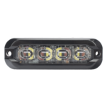ECCO ED3793RW – Luz de Advertencia Direccional Flexible / 8 LED Dual Color / 69 Patrones de Destello / IP69K / IP67 / SAE Clase I y II / 12-24 V