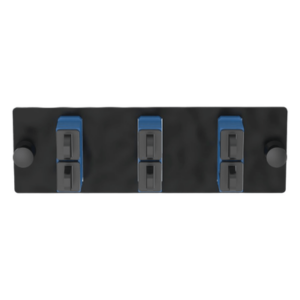 PANDUIT FAP3WBUDSCZ – Placa Acopladora de Fibra Óptica / 3 Conectores SC Duplex (6 Fibras) / Monomodo OS1/OS2 / Color Azul / Diseño Modular Zero RU