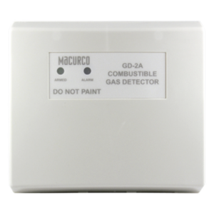 MACURCO - AERIONICS GD-2A – Detector de Gas Combustible / Metano y Propano / UL 2075 / 0 a 50 °C / 4.5 x 5 x 1.6 in