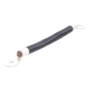 EPCOM POWERLINE CBL-AWG2-0.2B – Cable de Batería / Calibre 2 AWG / 0.2 m (0.66 ft) / Terminales de Ojo Doble / Serie o Paralelo / Negro