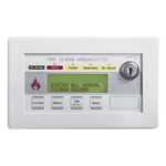 NOTIFIER FDU-80 – Anunciador Remoto de Incendio / LCD Retroiluminado 80 Caracteres / Puerto EIA-485 / Hasta 32 Unidades por Panel / Alimentación 24 VCC