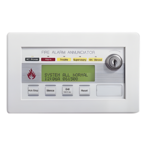 NOTIFIER FDU-80 – Anunciador Remoto de Incendio / LCD Retroiluminado 80 Caracteres / Puerto EIA-485 / Hasta 32 Unidades por Panel / Alimentación 24 VCC
