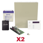 HONEYWELL HOME RESIDEO VISTA48DOBLE/6160RF – Panel de Control de Alarma / 48 Zonas Híbrido / 3 Particiones / Receptor Inalámbrico 60 m (196.9 ft) / Total Connect 2.0 / Paquete de 2 Unidades