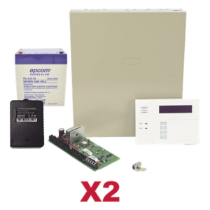 HONEYWELL HOME RESIDEO VISTA48DOBLE/6160RF – Panel de Control de Alarma / 48 Zonas Híbrido / 3 Particiones / Receptor Inalámbrico 60 m (196.9 ft) / Total Connect 2.0 / Paquete de 2 Unidades