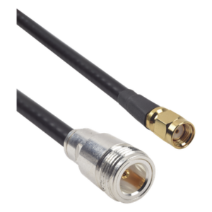 EPCOM INDUSTRIAL SNH-240UF-SMAI-60 – Cable LMR-240UF (Ultra Flex) de 60 cm con conectores N Hembra y SMA Macho Inverso.