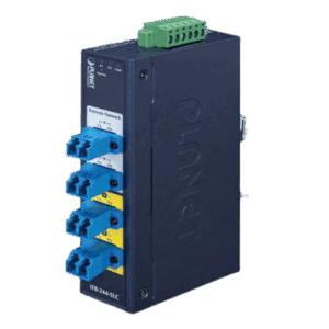PLANET IFB-244-SLC – Switch Industrial Bypass de Fibra Óptica / Monomodo / Conector LC / 2 Canales / 0.5 dB Pérdida Máxima / 1.64 pies (0.5 m) Distancia Óptica