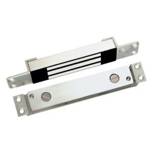 SECURITRON-ASSA ABLOY SAM224 – Chapa Magnética / 600 lbs (272 kg) Fuerza de Retención / Montaje Oculto en Madera, Acero, Aluminio / Liberación Instantánea / Resistente a Manipulación y Clima / Acabado Acero Inoxidable Arquitectónico
