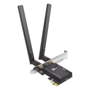 TP-LINK ARCHER-TX55E – Adaptador PCIe Wi-Fi 6 / AX3000 Mbps / Doble Banda 2.4/5 GHz / MU-MIMO 2x2 / Bluetooth 5.2 / WPA3 / Antenas 2 dBi / Perfil Bajo y Completo
