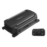 JVC  KENWOOD KAC-M5024BT – Amplificador Clase D Marine / 4 Canales / 600 W Máxima / 50 W x 4 RMS a 4Ω / Bluetooth / IPX7 Sumergible / Control Remoto