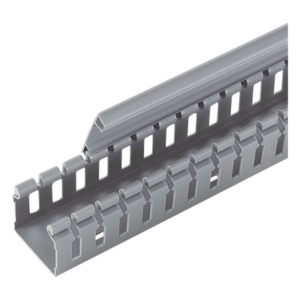 PANDUIT H2X2LG6 – Canaleta Ranurada Tipo H / 55.1 mm Ancho / 50.3 mm Alto / 6 ft (1.8 m) Largo / PVC Libre de Plomo / UL94V-0