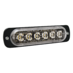 SIGNALPRO SP6A – Luz Auxiliar LED / 6 LED Alta Potencia / Perfil Bajo 9 mm / SAE Clase 1 / ECE R65 / IPX7 / Sincronización 15 Unidades
