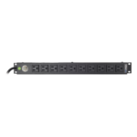 LINKEDPRO BY EPCOM HTCM-1U-10C – PDU Horizontal / 10 Contactos NEMA 5-15R / 15A / Rack 19" 1U / Cable 2.5 m (8.2 ft) / Reestablecedor 15A