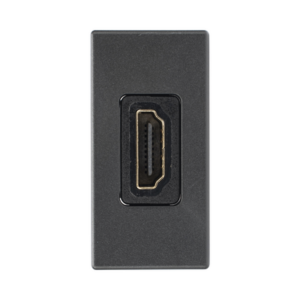 SIMON SM-HDMI-N – Módulo HDMI / Conector Hembra-Hembra / Full HD y 4K / Acabado Negro / Sistema Modular K45
