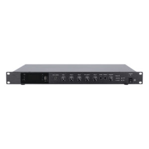 EPCOM PROAUDIO EP-B350DTB – Amplificador de Audio / 1 Canal / 350 W RMS / Sistema 100V y Baja Impedancia 4-16Ω / 4 Entradas Micrófono Balanceadas / Bluetooth / USB / SD / FM / Montaje Rack