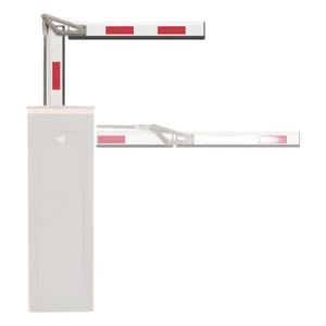 ACCESSPRO XB-ARM-ART – Brazo Articulado para Barrera / 4 m (13.1 ft) / Doble Sección / Aluminio Anticorrosivo / Ángulo Ajustable 90° / Reflectivo