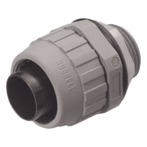 HUBBELL HUB-P050-NG-YA – Conector Recto / Nylon 1/2" / Tubería Liquidtight Polytuff / UL94 / 2.14" x 1.30"