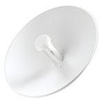 UBIQUITI PBE-M5-300 – Radio puente inalámbrico / 5 GHz / 150 Mbps / Antena plato 22 dBi / 10.7 x 10.7 x 10.1 pulgadas / PoE 24V