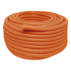 SURTEK SYS-136851 – Manguera Poliducto Corrugado Flexible / HDPE Alta Densidad / 3/4" x 50 m (164 ft) / Sin Guía / Resistente a Intemperie